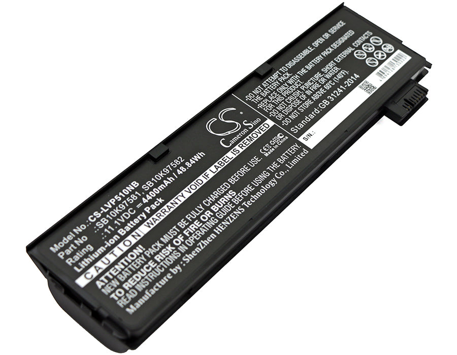 Replacement Battery for Lenovo Thinkpad P51S – Notebook, Laptop – 4400mAh / 11.1V - image 1