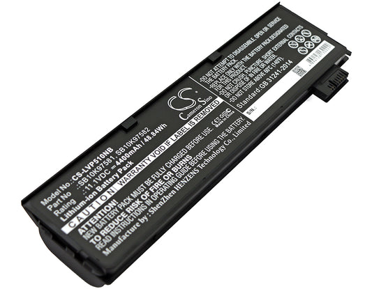 Replacement Battery for Lenovo Thinkpad P51S – Notebook, Laptop – 4400mAh / 11.1V - image 1
