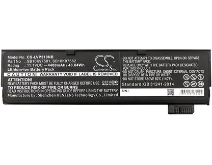 Replacement Battery for Lenovo Thinkpad P51S – Notebook, Laptop – 4400mAh / 11.1V - image 3