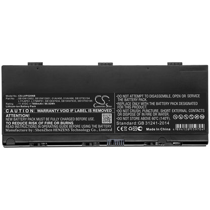 Replacement Battery for Lenovo Thinkpad P52 – Notebook, Laptop – 7800mAh / 11.4V - image 3