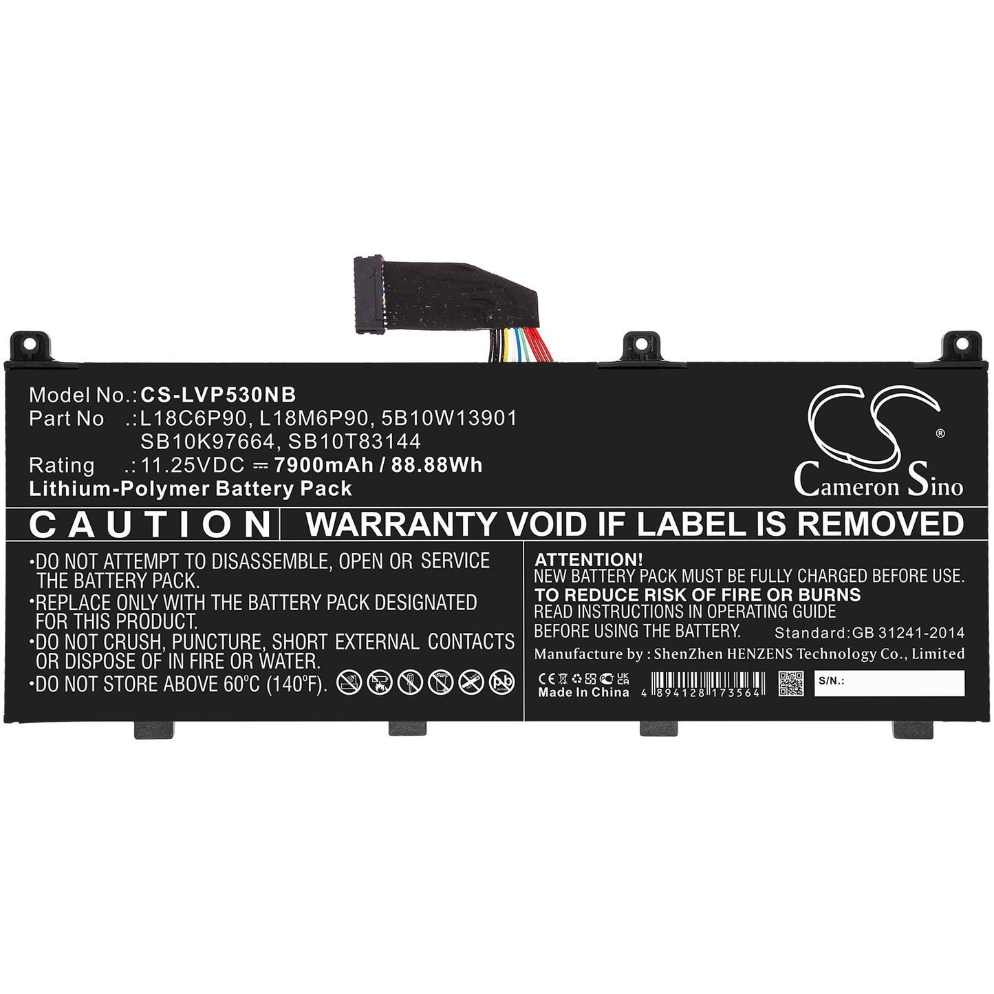 Replacement Battery for Lenovo Thinkpad P53 – Notebook, Laptop – 7900mAh / 11.25V - image 3
