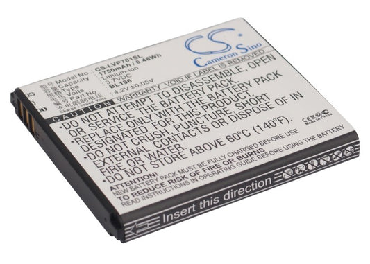 Replacement Battery for Lenovo P700 – Mobile, SmartPhone – 1750mAh / 3.7V