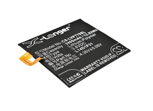 Replacement Battery for Lenovo PB1-770N – Mobile, SmartPhone – 3400mAh / 3.8V