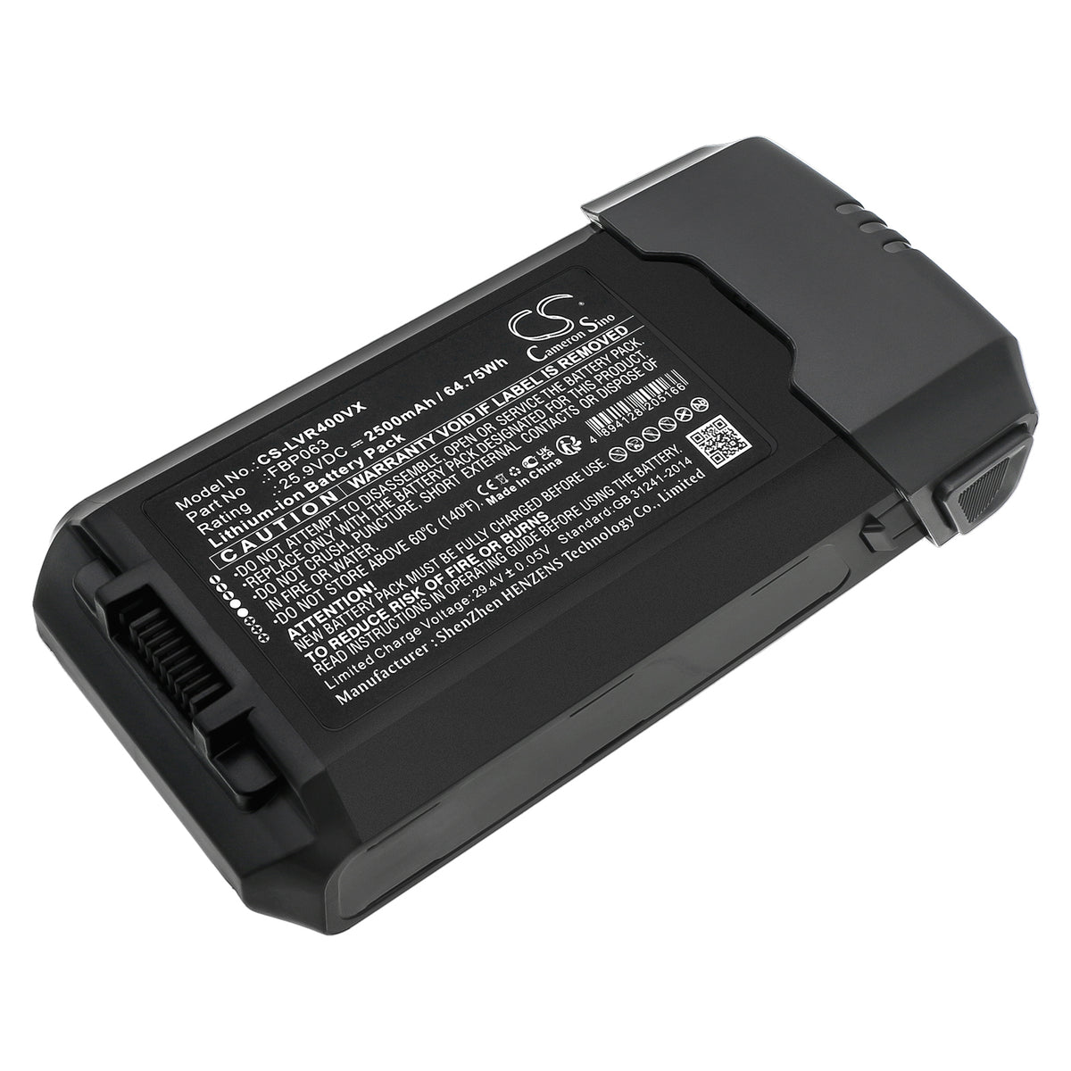 Replacement Battery for Levoit VortexIQ 40 – Vacuum – 2500mAh / 25.9V