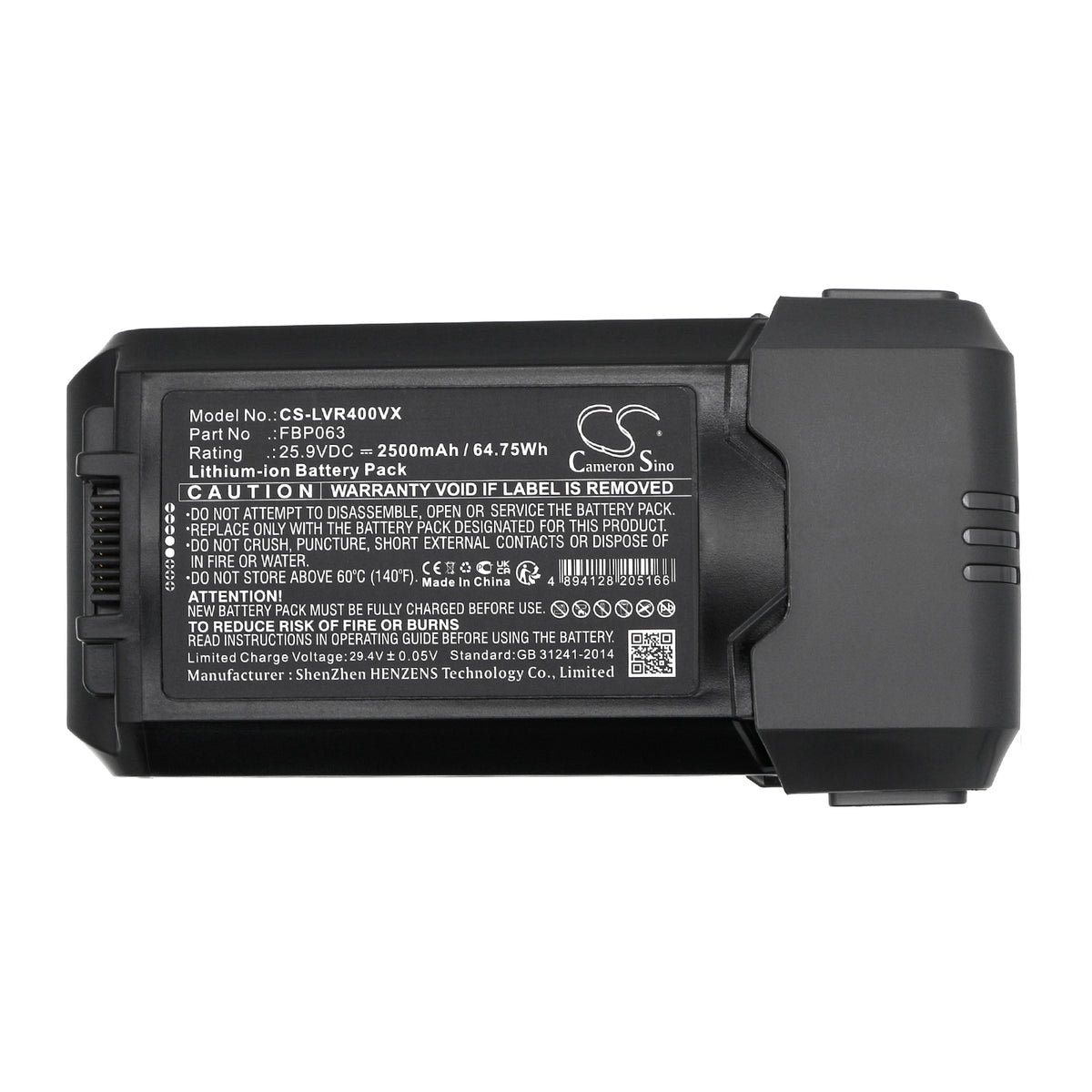 Replacement Battery for Levoit VortexIQ 40 – Vacuum – 2500mAh / 25.9V