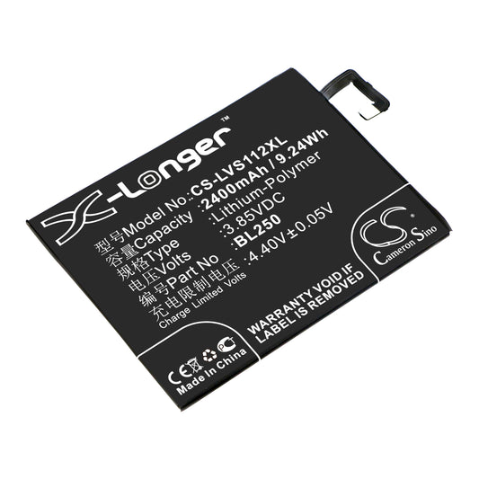 Replacement Battery for Lenovo Vibe S1 – Mobile, SmartPhone – 2400mAh / 3.85V