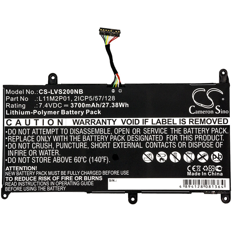 Replacement Battery for Lenovo Ideapad S200 – Notebook, Laptop – 3700mAh / 7.4V - image 3