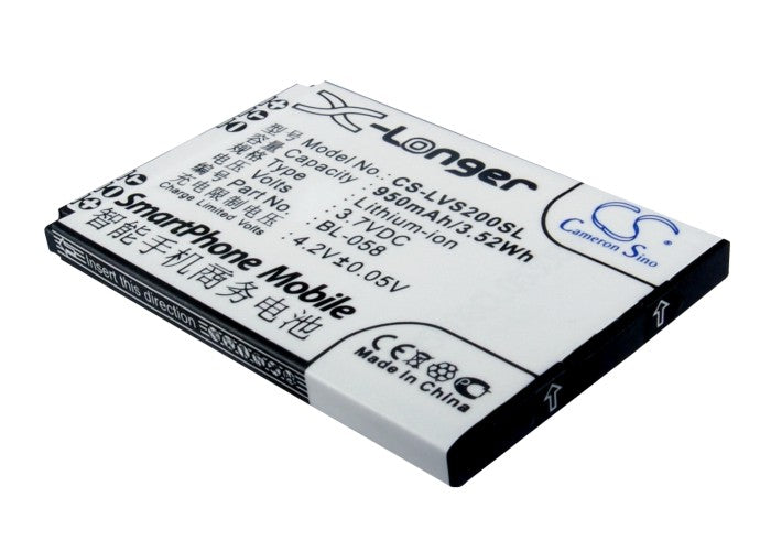 Replacement Battery for Lenovo E268 – Mobile, SmartPhone – 950mAh / 3.7V - image 1