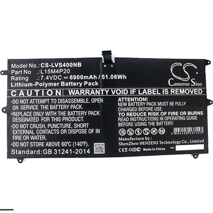 Replacement Battery for Lenovo Yoga 900S-12ISK – Notebook, Laptop – 6900mAh / 7.4V - image 3
