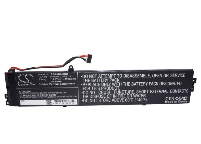 Replacement Battery for Lenovo  Thinkpad S3-S431 – Notebook, Laptop – 3100mAh / 45.88Wh / 14.8V