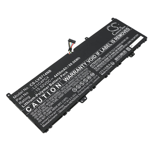 Replacement Battery for Lenovo Yoga Slim 7 ProX 14IAH7 82TK0076MX – Notebook, Laptop – 4450mAh / 15.52V