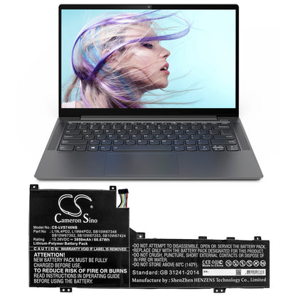 Replacement Battery for Lenovo  IdeaPad S740-14IIL – Notebook, Laptop – 3950mAh / 60.67Wh / 15.36V