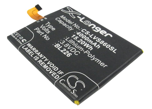 Replacement Battery for Lenovo S860 – Mobile, SmartPhone – 4000mAh / 3.8V