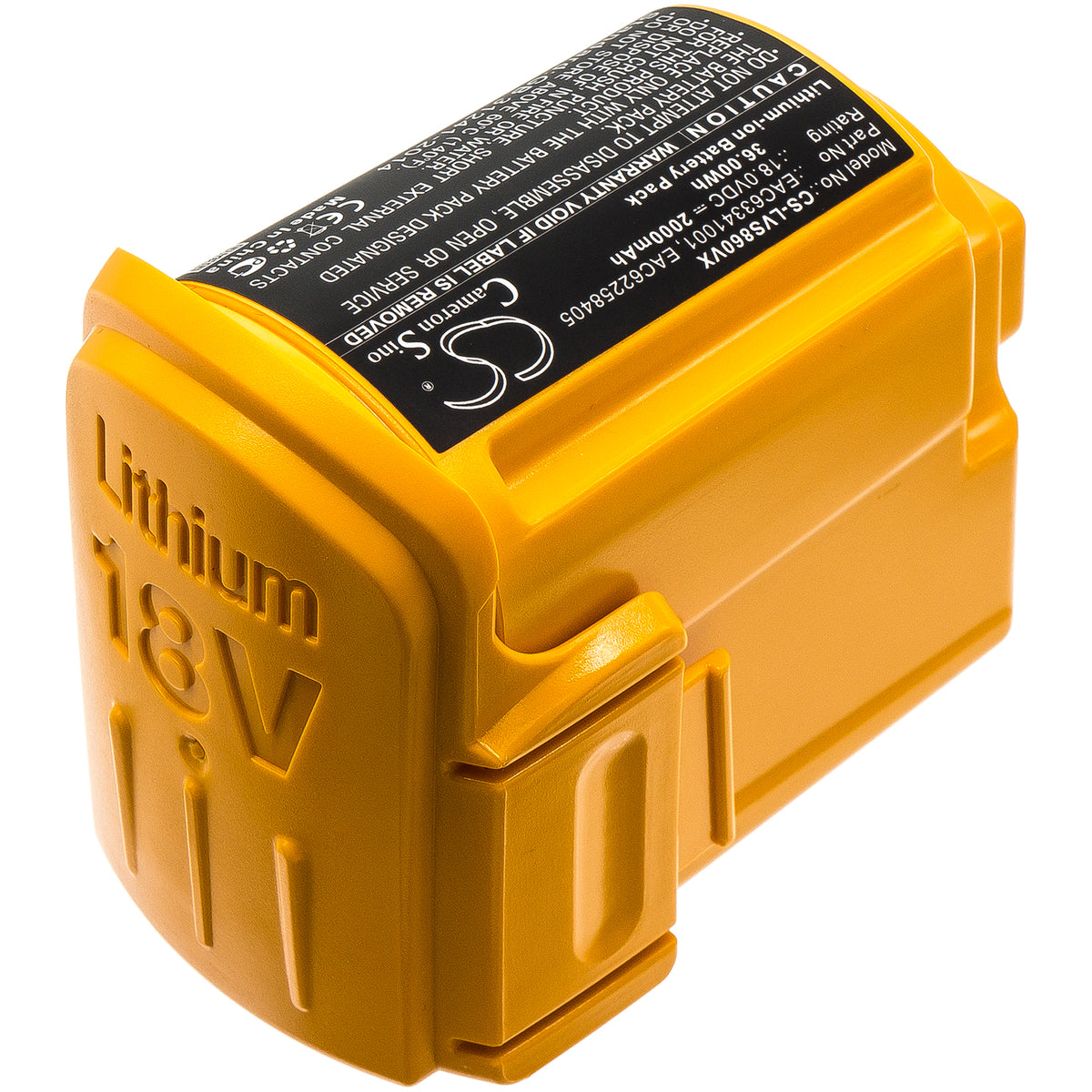 Replacement Battery for LG VS8603SWM – Vacuum – 2000mAh / 18V