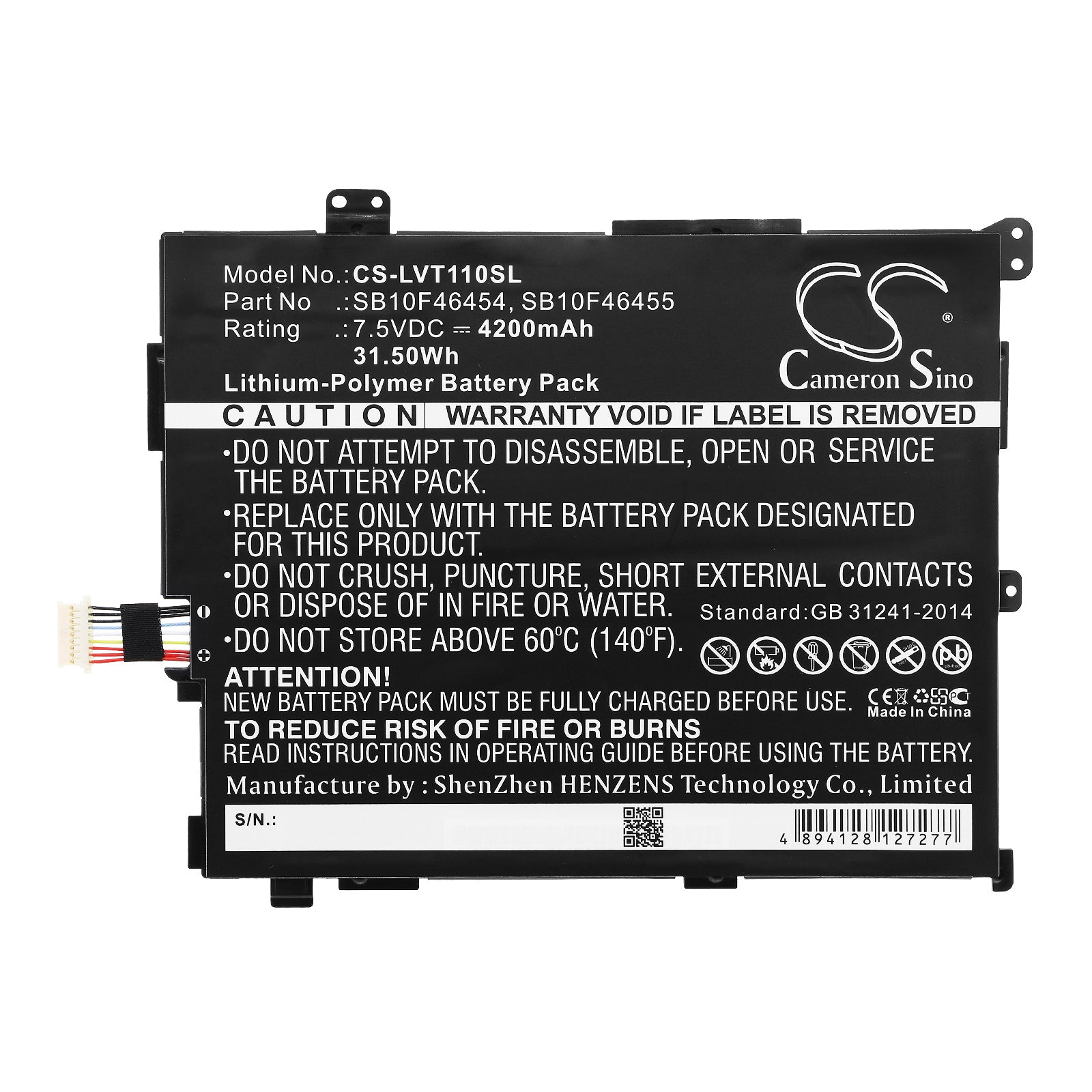 Replacement Battery for Lenovo Thinkpad 10 2nd – Tablet – 4200mAh / 7.5V - image 3