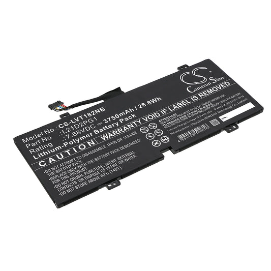 Replacement Battery for Lenovo 10W-82ST Tablet – Notebook, Laptop – 3750mAh / 7.68V