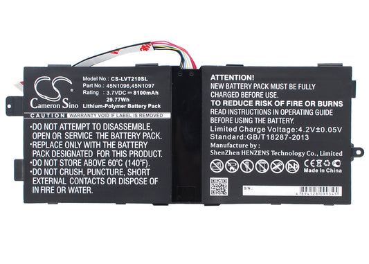 Replacement Battery for Lenovo ThinkPad Tablet 2 – Tablet – 8100mAh / 3.7V - image 1