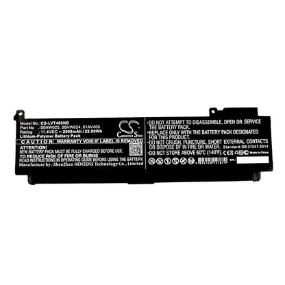 Replacement Battery for Lenovo ThinkPad T470s – Notebook, Laptop – 2000mAh / 11.4V - image 3