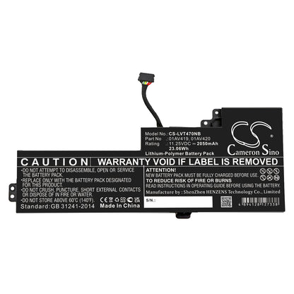 Replacement Battery for Lenovo ThinkPad T470 – Notebook, Laptop – 2050mAh / 11.25V - image 3