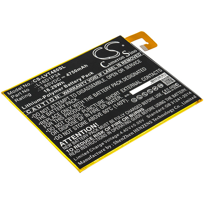 Replacement Battery for Lenovo Tab4 8 – Tablet – 4750mAh / 3.85V - image 1