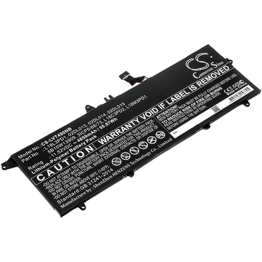 Replacement Battery for Lenovo ThinkPad T490s(20NX0015CD) – Notebook, Laptop – 4850mAh / 11.52V