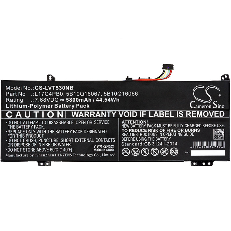 Replacement Battery for Lenovo Air 14 – Notebook, Laptop – 5800mAh / 7.68V - image 3