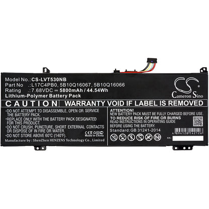 Replacement Battery for Lenovo Air 14 – Notebook, Laptop – 5800mAh / 7.68V - image 3
