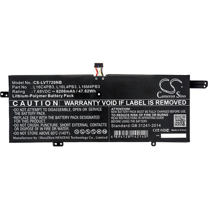 Replacement Battery for Lenovo IdeaPad 720s – Notebook, Laptop – 6200mAh / 7.68V - image 3
