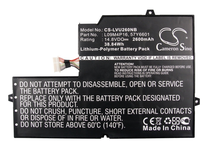 Replacement Battery for Lenovo IdeaPad U260 – Notebook, Laptop – 2600mAh / 14.8V - image 5