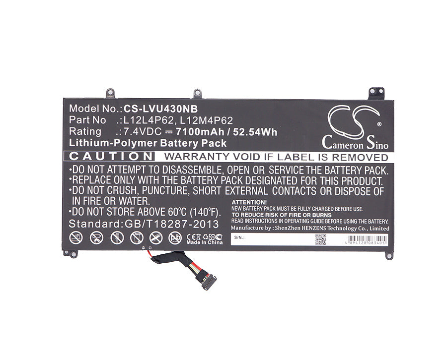 Replacement Battery for Lenovo IdeaPad U430 – Notebook, Laptop – 7100mAh / 7.4V - image 3