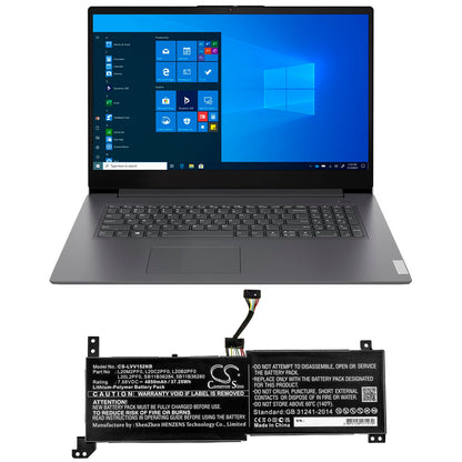 Replacement Battery for Lenovo  IdeaPad 3 14ALC6 – Notebook, Laptop – 4850mAh / 37.25Wh / 7.68V