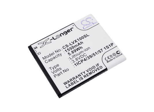 Replacement Battery for LAVA iris X1 Atoms – Mobile, SmartPhone – 1550mAh / 3.8V
