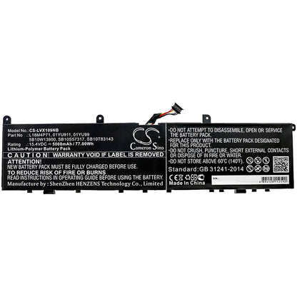 Replacement Battery for Lenovo ThinkPad P1 2019 20QTA00PCD – Notebook, Laptop – 5000mAh / 15.4V - image 3