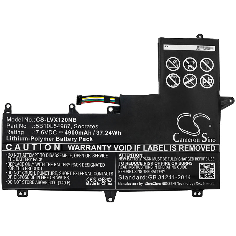 Replacement Battery for Lenovo Xiaoxin Air 12 WiFi – Notebook, Laptop – 4900mAh / 7.6V - image 3