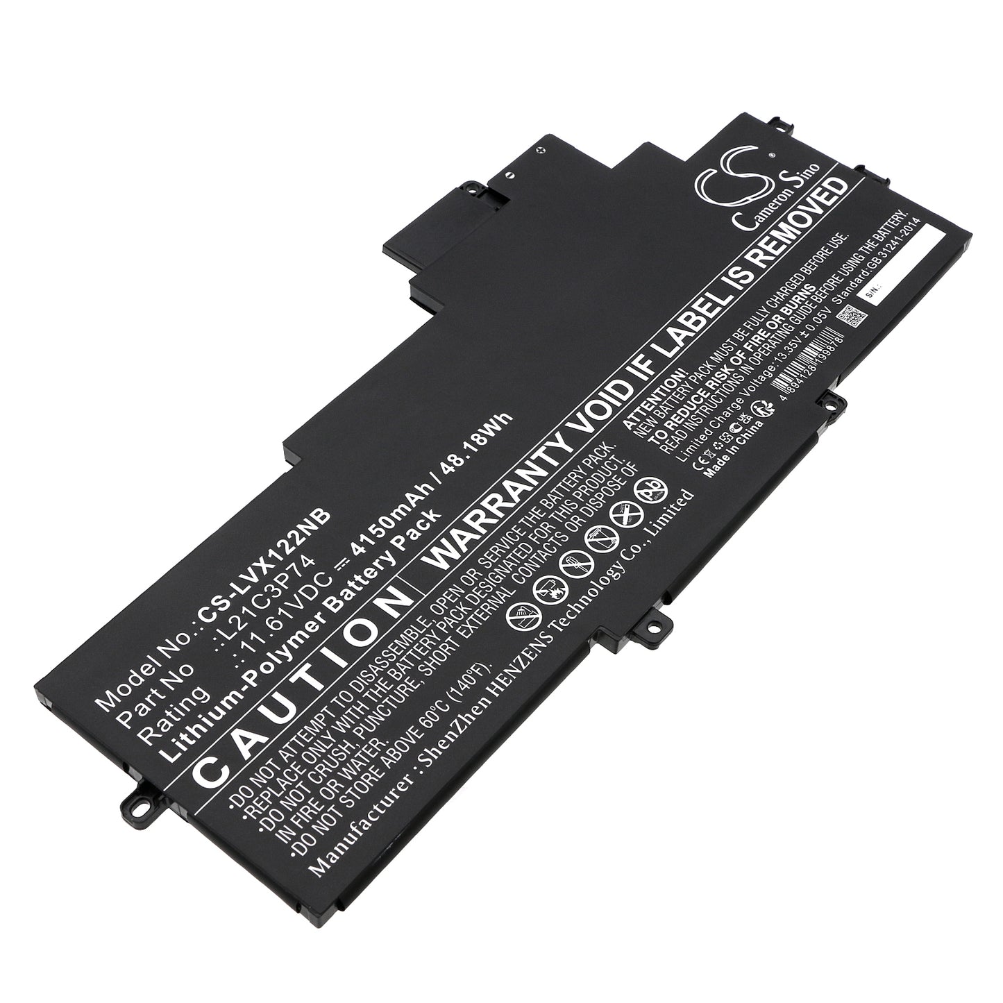 Replacement Battery for Lenovo ThinkPad X1 Nano Gen 2 21E8001KEE – Notebook, Laptop – 4150mAh / 11.61V - image 1