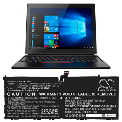 Replacement Battery for Lenovo ThinkPad X1 3rd – Tablet – 5050mAh / 7.72V - image 5