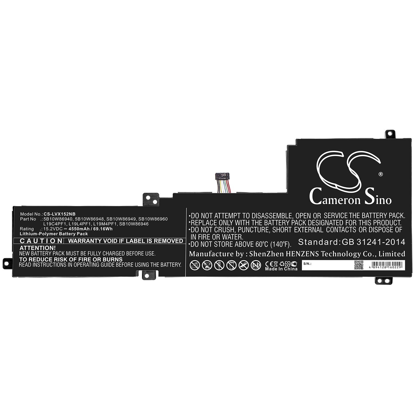 Replacement Battery for Lenovo IdeaPad 5 15 – Notebook, Laptop – 4550mAh / 15.2V - image 3