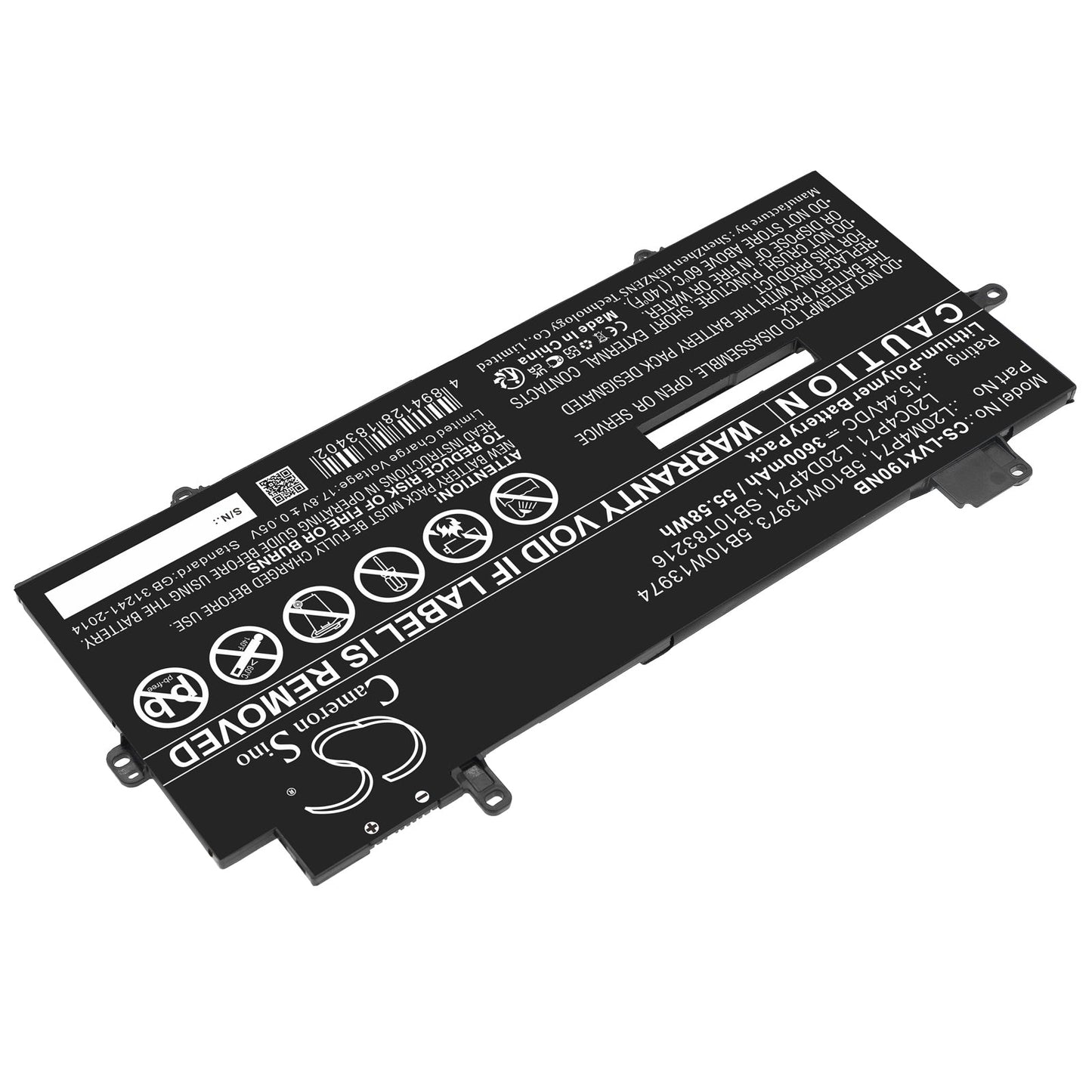 Replacement Battery for Lenovo  ThinkPad X1 Carbon G9 20XW002D – Notebook, Laptop – 3600mAh / 55.58Wh / 15.44V