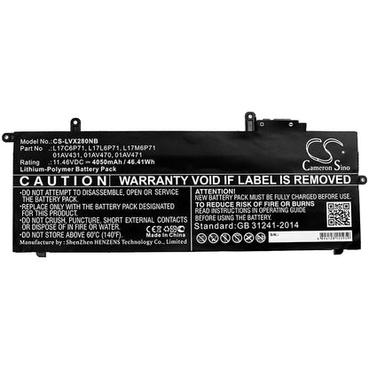 Replacement Battery for Lenovo ThinkPad X280 – Notebook, Laptop – 4050mAh / 11.46V - image 3
