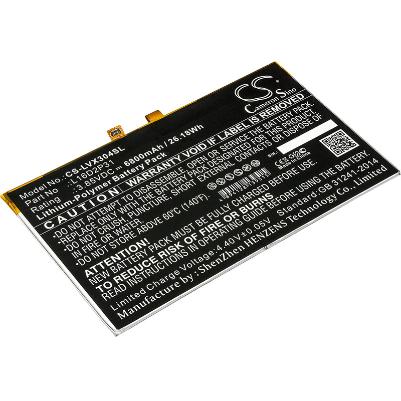 Replacement Battery for Lenovo Tab 4 10 – Tablet – 6800mAh / 3.85V - image 1