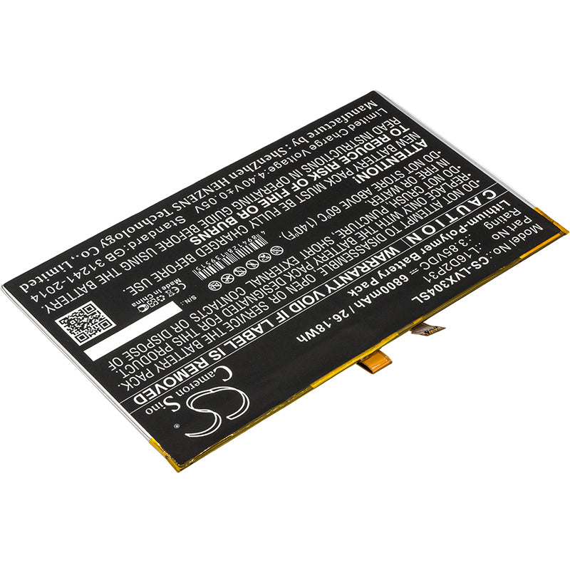 Replacement Battery for Lenovo Tab 4 10 – Tablet – 6800mAh / 3.85V - image 2