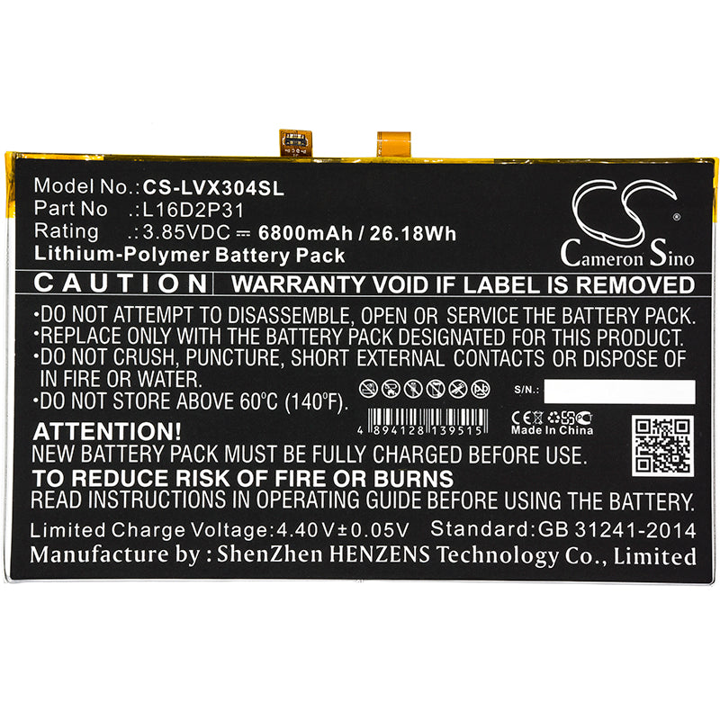 Replacement Battery for Lenovo Tab 4 10 – Tablet – 6800mAh / 3.85V - image 3