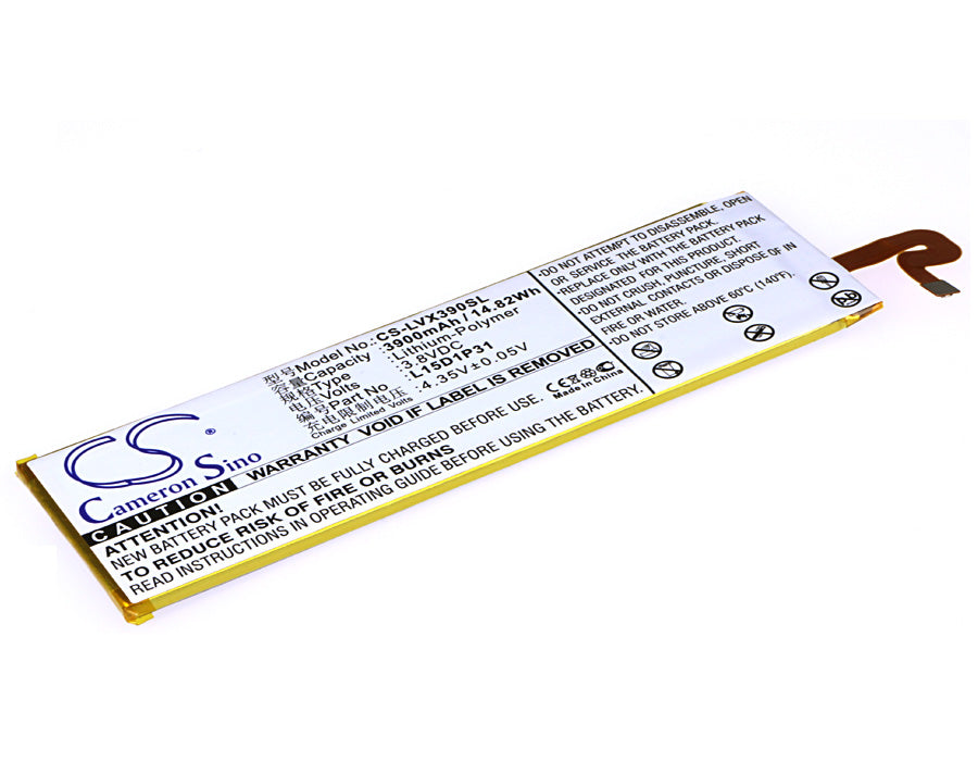 Replacement Battery for Lenovo Yoga Tab3 Pro – Tablet – 3900mAh / 3.8V - image 1