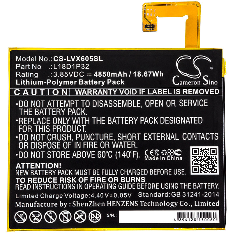 Replacement Battery for Lenovo Smart Tab M10 – Tablet – 4850mAh / 3.85V - image 3