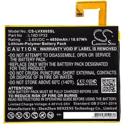 Replacement Battery for Lenovo Smart Tab M10 – Tablet – 4850mAh / 3.85V - image 3