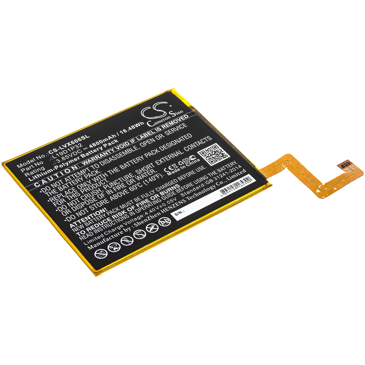 Replacement Battery for Lenovo Tab M10 Plus – Tablet – 4800mAh / 3.85V - image 1