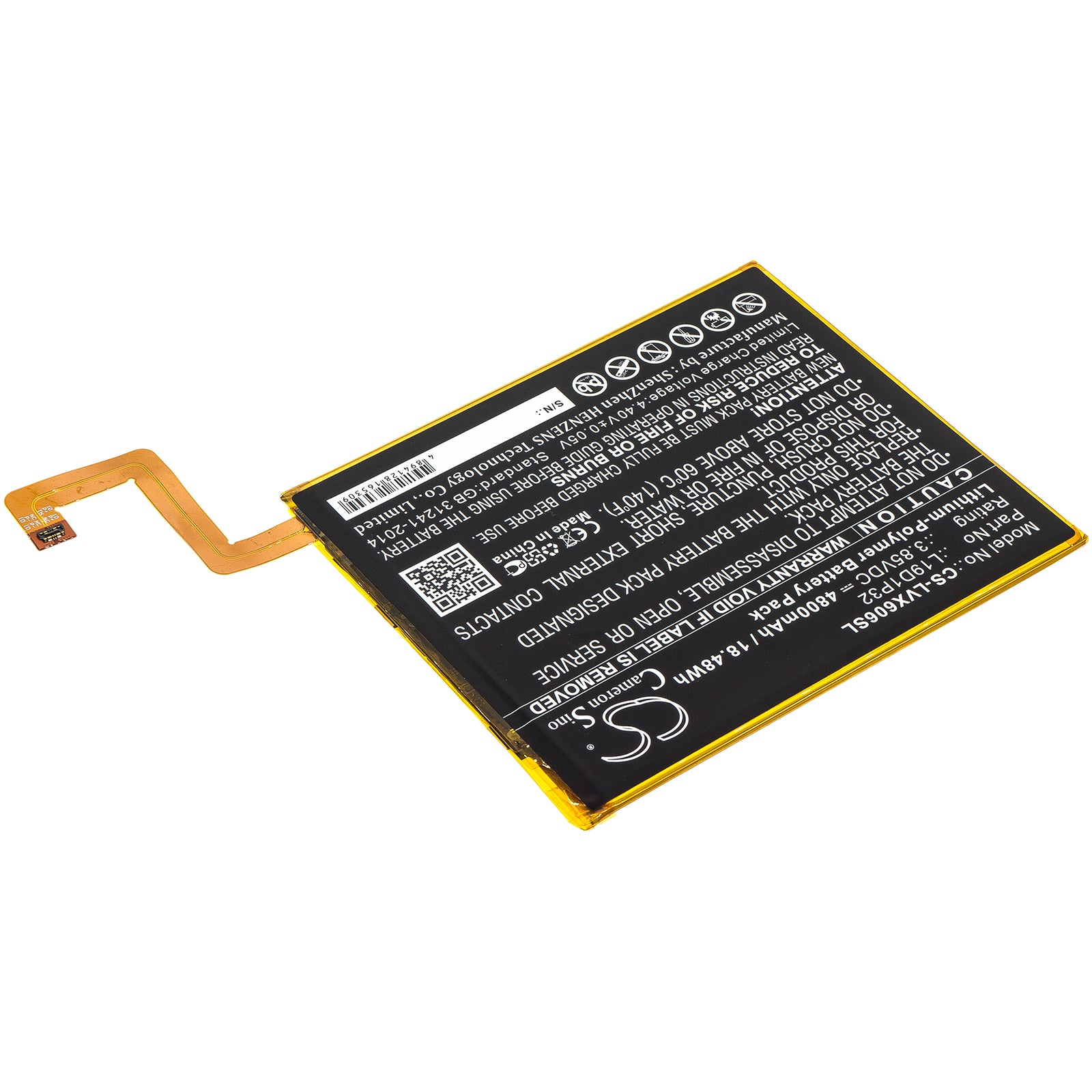 Replacement Battery for Lenovo Tab M10 Plus – Tablet – 4800mAh / 3.85V - image 2