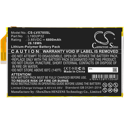 Replacement Battery for Lenovo Yoga Smart Tab – Tablet – 6800mAh / 3.85V - image 3