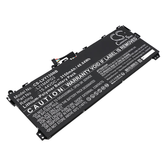 Replacement Battery for Lenovo Yoga 13W – Notebook, Laptop – 3150mAh / 15.44V