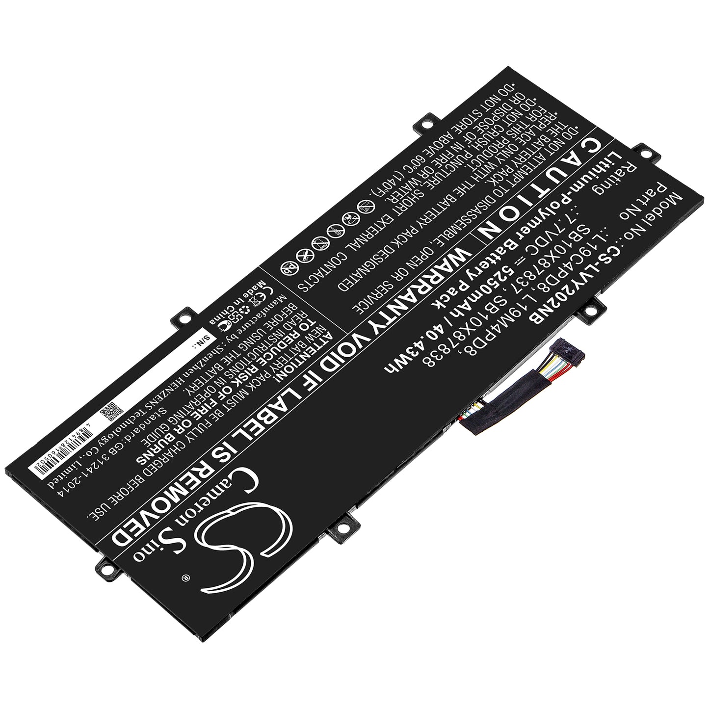 Replacement Battery for Lenovo Yoga Duet 2020 – Notebook, Laptop – 5250mAh / 7.7V - image 2
